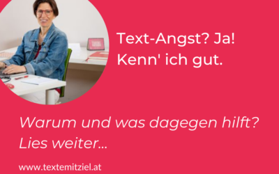Warum ich – als Profitexterin – vor jedem neuen Text Bauchschmerzen hatte?