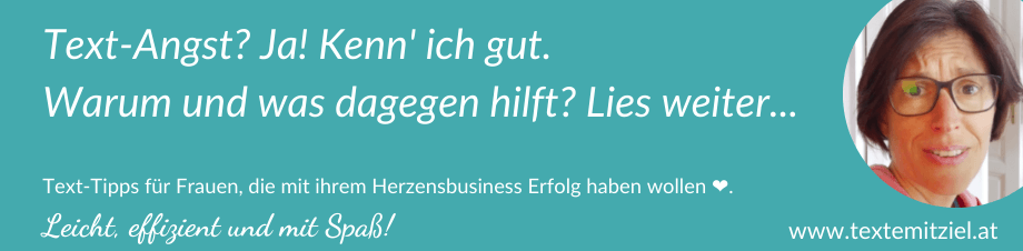 Text-Angst Was gegen Text-Angst hilft.
