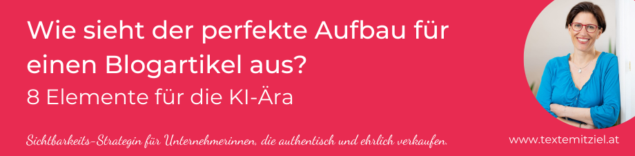 Blogartikel Aufbau