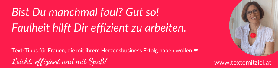Faulheit und Effizienz Blogbeitrag Wie Dir Deine Faulheit dabei hilft, effizienter zu arbeiten.