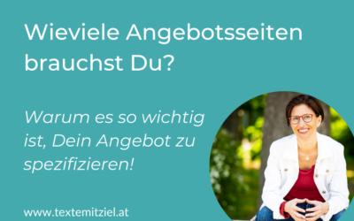 Wie viele Angebotsseiten brauchst Du?