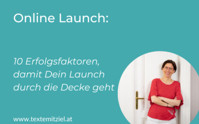 Online Launch: 10 Erfolgsfaktoren, damit Dein Launch durch die Decke geht