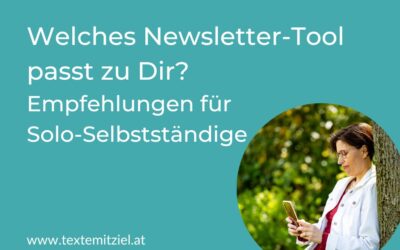 Welches Newsletter-Tool passt zu Dir? Empfehlungen für Solo-Selbstständige